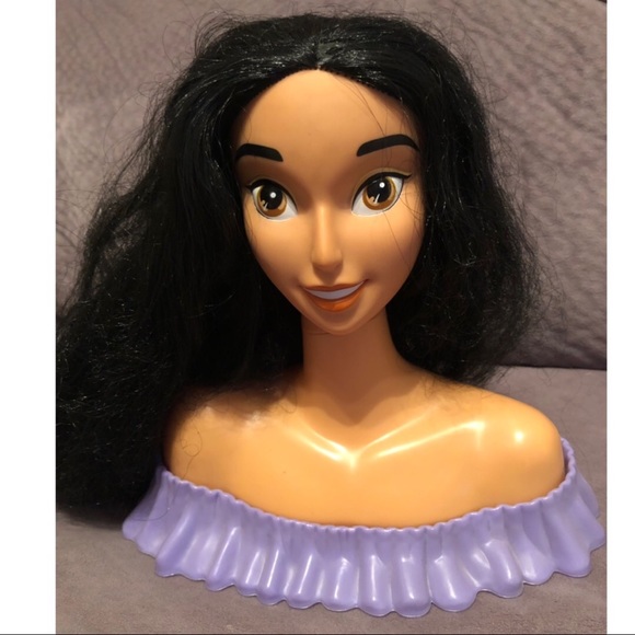 Vintage Princess Jasmine Bust Statue Hair Style- With Brushes - Picture 6 of 11